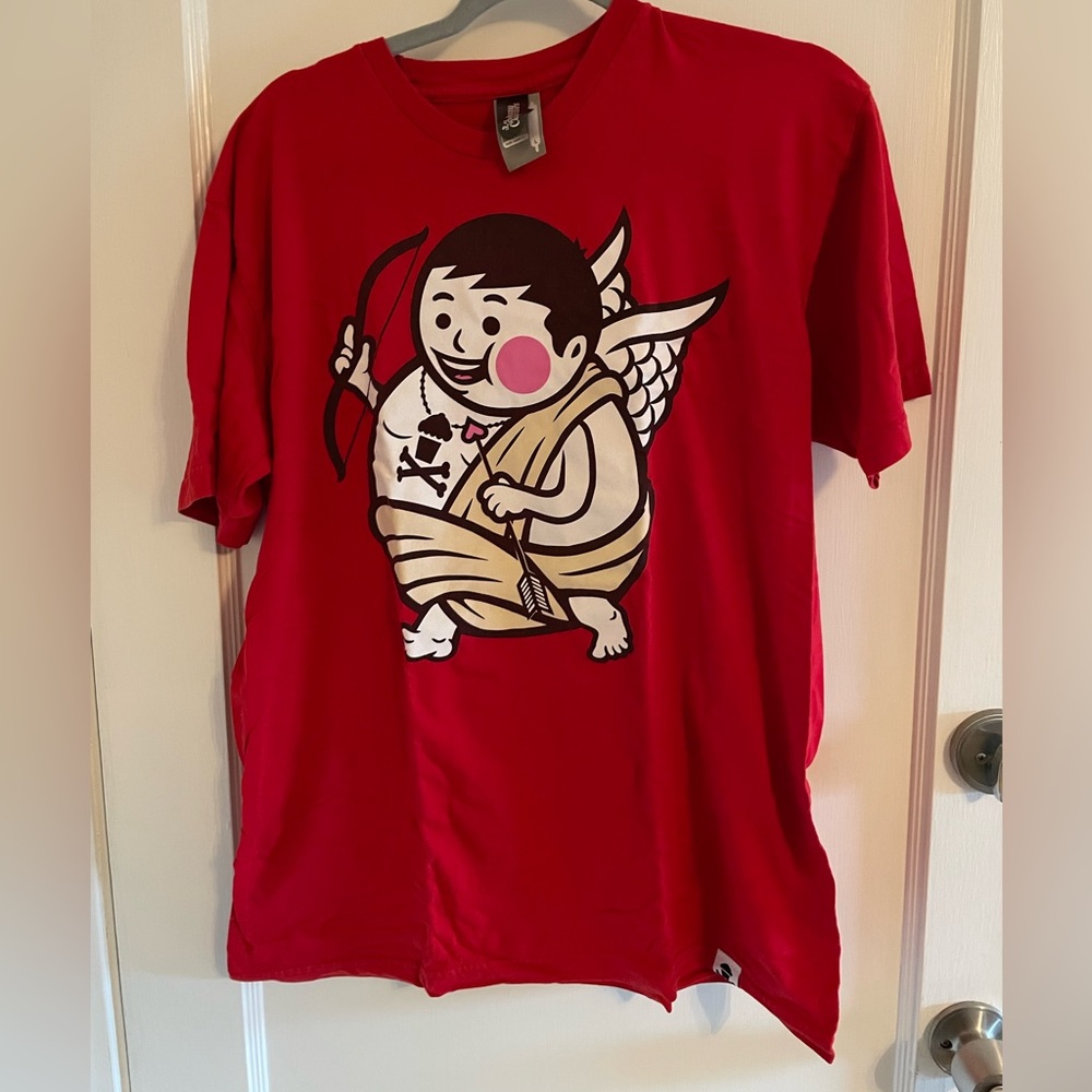 Johnny Cupcakes Cupid Big Kid Valentine’s Day Red T-Shirt Size Men’s Large